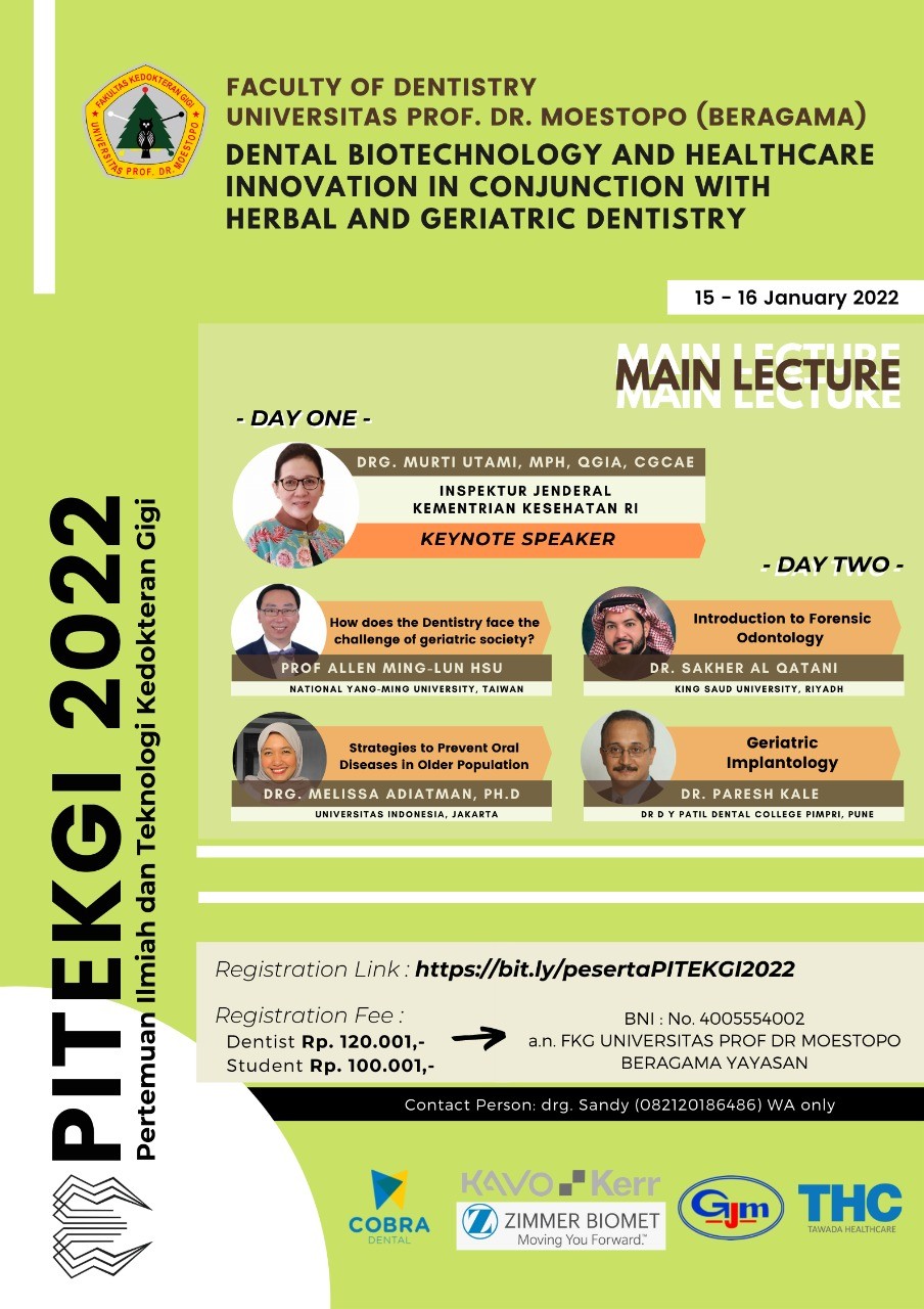 PITEKGI 2022 FKG Universitas Moestopo