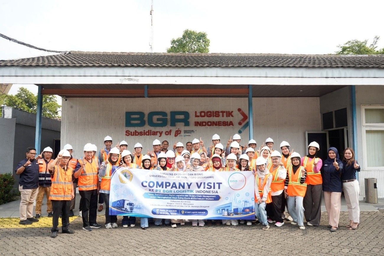 FEB Moestopo Sukses Gelar Company Visit ke PT BGR Logistik Indonesia, Perkuat Peluang Magang dan Promosi PMB 2026